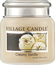Fragrances, Perfumes, Cosmetics Vanilla Cream Scented Candle in Jar - Village Candle Creamy Vanilla