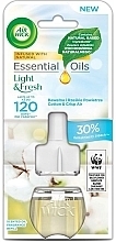 Air Freshener Refill 'Cotton and Fresh Air' - Air Wick Essential Oils Cotton & Crisp Air Diffuseur Electrique — photo N1