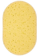 Oval Bath Sponge 30420, yellow - Top Choice — photo N1