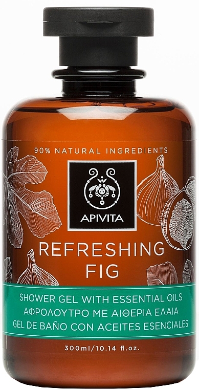 Refreshing Fig Shower Gel with Essential Oils - Apivita Refreshing Fig Shower Gel with Essential Oils — photo N3