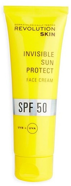 Invisible Face Sunscreen - Revolution Skin SPF 50 Invisible Sun Protect Face Cream — photo N1