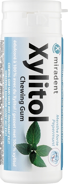 Miradent Xylitol Peppermint Gum - Miradent Xylitol Peppermint Gum — photo N1