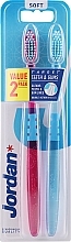 Toothbrush Soft, purple+blue - Jordan Target Teeth Toothbrush  — photo N11