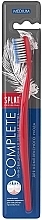 Fragrances, Perfumes, Cosmetics Professional Complete Toothbrush, medium, red and white-blue - SPLAT