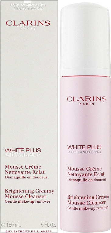 Brightening Mousse Cleanser - Clarins White Plus Makeup Brightening Creamy Mousse Cleanser — photo N3