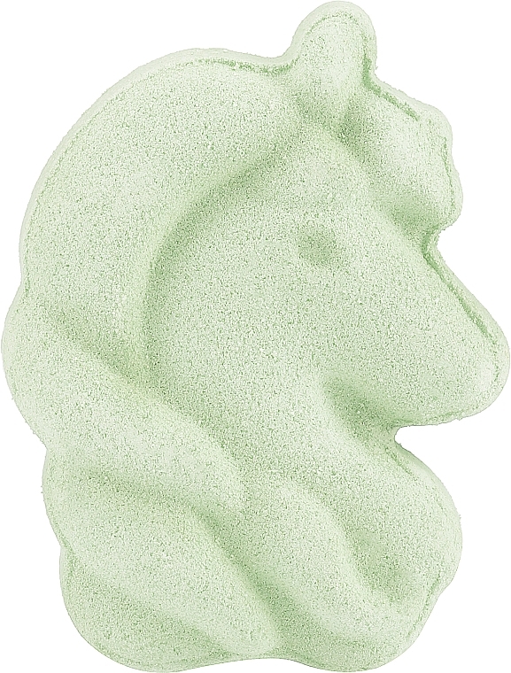 Unicorn Bath Bomb, light green - IDC Institute Bath Fizzer Unicorn — photo N1