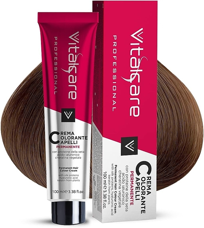 Permanent Hair Color - Vitalcare Permanent Hair Colour Cream With Silk Proteins — photo N3