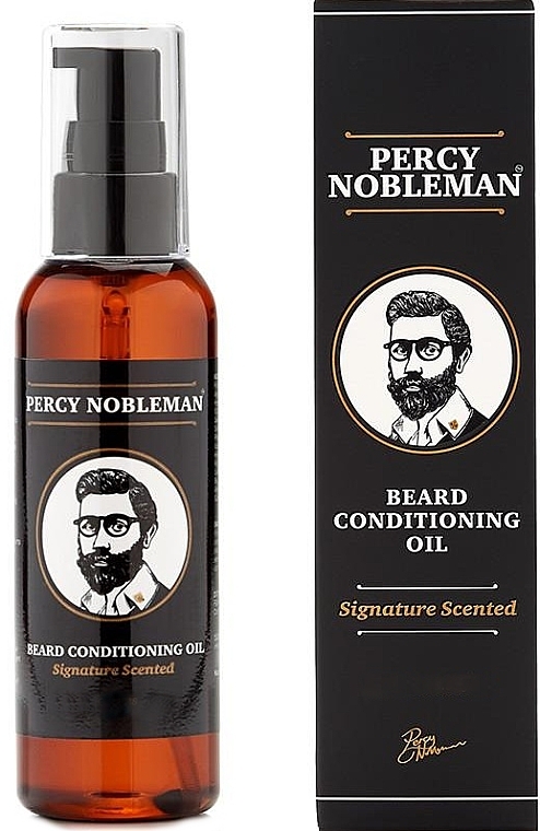 Perfumed Beard Oil - Percy Nobleman Signature Beard Oil Scented — photo N1