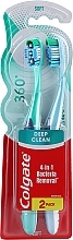 Fragrances, Perfumes, Cosmetics Super Clean Toothbrushes, soft, green + blue - Colgate 360 Whole Mouth Clean Soft