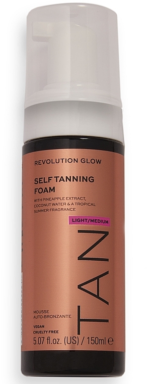 Self-Tanning Mousse - Makeup Revolution Glow Self Tanning Mousse — photo N7