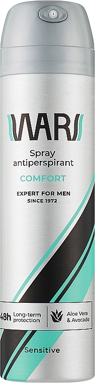 Antiperspirant Aloe & Avocado Spray - Wars Expert For Men Comfort — photo N1