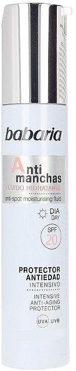 Moisturizing Anti Dark Spot Face, Neck & Decollete Fluid - Babaria Anti-Dark Spot Moisturising Fluid Spf20 — photo N1