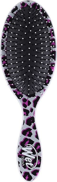 Leopard Hair Brush - Wet Brush Original Detangler Safari Pink Leopard — photo N1