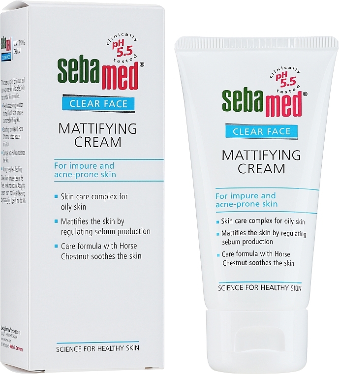 Mattifying Day Cream for Problem Skin - Sebamed Clear Face Mattifying Cream — photo N2