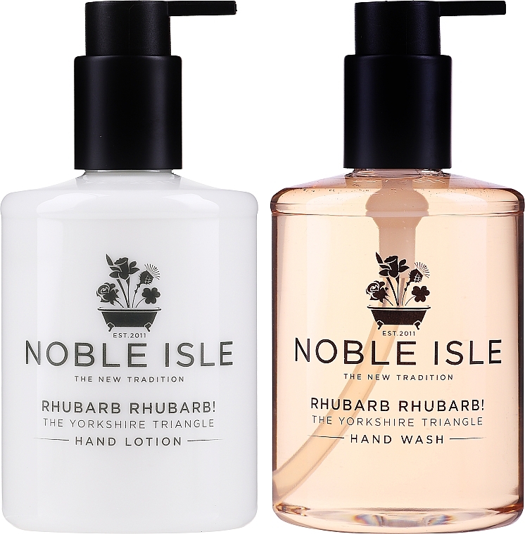 Noble Isle Rhubarb Rhubarb - Set (h/wash/250 ml + h/lot/250ml)  — photo N2