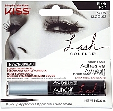 Black Lash Adhesive - Kiss Lash Couture Adhesive Strip Lash Black — photo N1