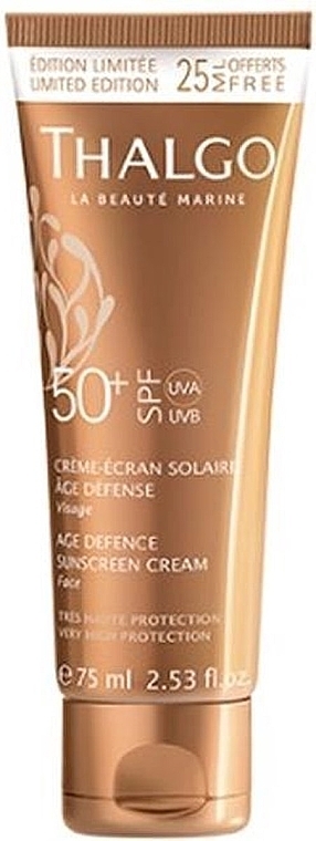Anti-Aging Facial Sun Cream - Thalgo Age Defence Sunscreen Cream SPF 50 — photo N10
