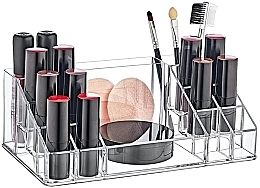 Makeup Organizer 12,5x22x8 cm, transparent - BoxUp — photo N7