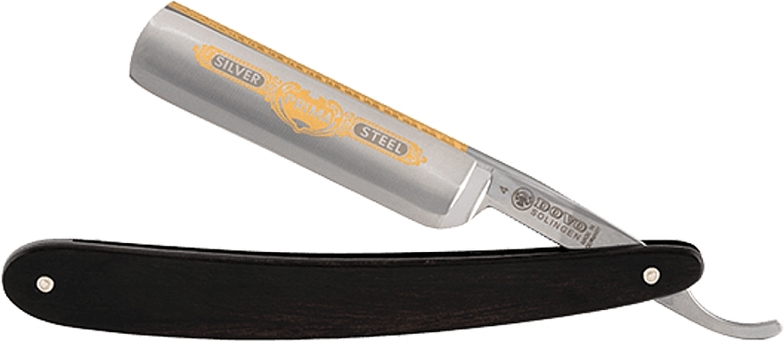 Straight Razor, ebony - Dovo Straight Razor 5/8" Black Ebony Prima — photo N1