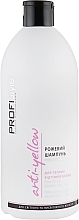 Pink Shampoo for Warm Blonde Shades - Profi Style Anti-Yellow Pink Shampoo For Warm Blond Shasdes — photo N1