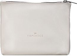 Leather Makeup Bag, 96952, white - Top Choice — photo N1