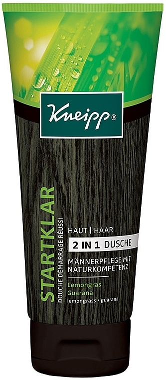 2-in-1 Shower Gel & Shampoo - Kneipp Startklar Lemongras Guarana — photo N1