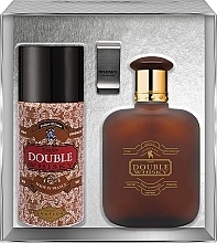 Fragrances, Perfumes, Cosmetics Evaflor Double Whisky - Set (edt/100ml+deo/150ml+money/clip)