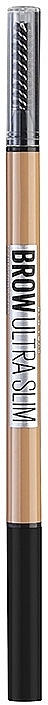 Brow Pencil with Spoolie - Maybelline Brow Ultra Slim — photo N2