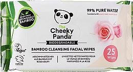 Makeup Removing Wipes 'Rose' - The Cheeky Panda Bamboo Cleansing Facial Wipes — photo N1