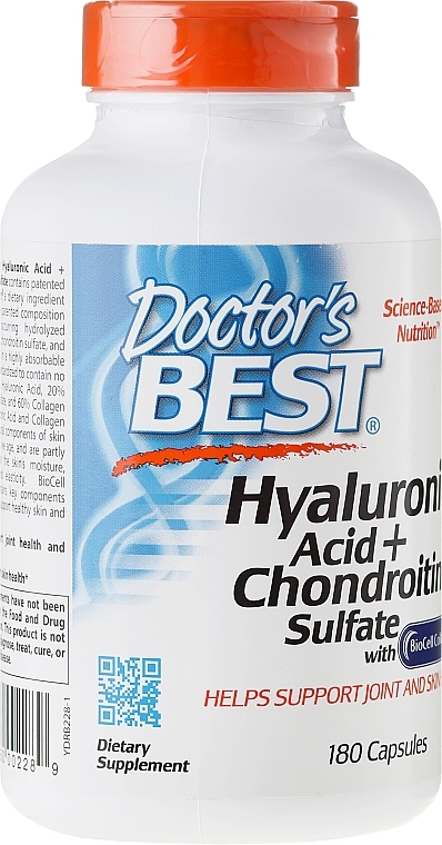 Hyaluronic Acid with Chondroitin Sulfate & Collagen - Doctor's Best Hyaluronic Acid with Chondroitin Sulfate Capsules — photo N4