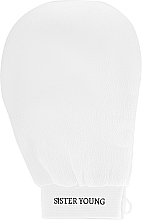 GIFT! Exfoliating Body Glove, white - Sister Young Exfoliating Glove White — photo N1