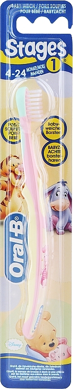 Soft Toothbrush 'Winnie the Pooh', light green orange - Oral-B — photo N1