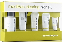 Fragrances, Perfumes, Cosmetics Set - Dermalogica Medibac Clearing Kit (mask/22ml + cr/3ml + gel/15ml + gel/15ml + gel/50ml)