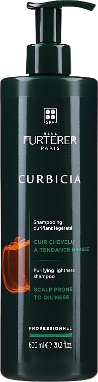 Regulating & Normalizing Shampoo - Rene Furterer Curbicia Lightness Regulating Shampoo  — photo N2