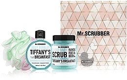 Set - Mr.Scrubber " Tiffany’s Breakfast" (body/scr/300 g + sh/gel/275 ml + sh/sponge) — photo N8