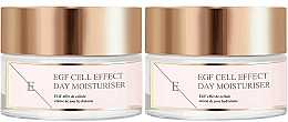 Set - Eclat Skin London EGF Cell Effect Day Moisturiser Set (f/cr/2x50ml) — photo N1