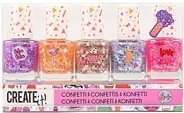 Fragrances, Perfumes, Cosmetics コンフェッティ ネイルポリッシュセット - Create It! Nail Polish Confetti (nail/polish/5x8ml)