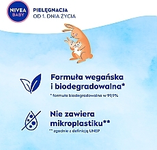 Biodegradable Wipes, 2 x 57 pcs - Nivea Baby Soft & Cream — photo N4