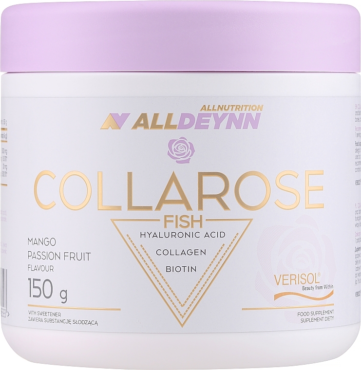 Mango and Passion Fruit Fish Collagen Hydrolyzed Collagen - AllNutrition AllDeynn CollaRose Fish Mango & Passion Fruit — photo N6