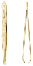 Curved Tweezers, Golden, 9 cm - Nippes Solingen Tweezer 9SG — photo N1