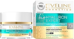 Ultra-Moisturizing Day & Night Cream-Concentrate - Eveline Cosmetics BioHyaluron Expert 70+ — photo N2