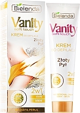 Fragrances, Perfumes, Cosmetics Depilatory Cream 2 in 1 "Golden Dust" - Bielenda Vanity Soft Touch Depilatory Cream