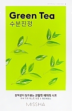 Fragrances, Perfumes, Cosmetics Green Tea Extract Face Mask - Missha Airy Fit Green Tea Sheet Mask