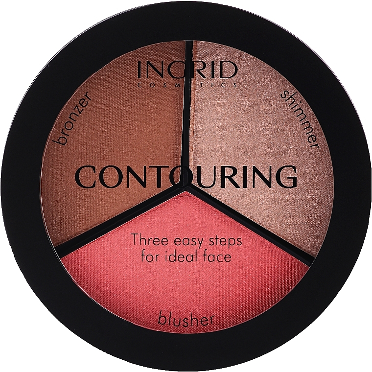 Face Contour Palette - Ingrid Cosmetics Ideal Face Foundation  — photo N2