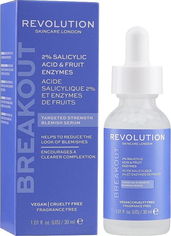 Face Serum with Salicylic Acid & Fruit Enzymes - Revolution Skincare Serum 2% Salicylic Acid & Fruit Enzymes — photo N9
