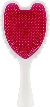 GIFT! Hair Brush, white and crimson - Tangle Angel Re:Born White/Fuchsia — photo N1