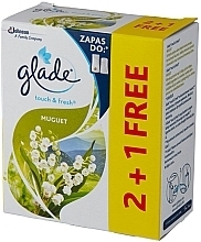 Fragrances, Perfumes, Cosmetics Lily-of-the-Valley Mini Spray Refill, Pack of 3 - Glade Touch & Fresh Muguet