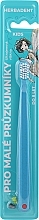 Children's Toothbrush, ultra-soft, up to 8 years old, blue - Herbadent Kids Toothbrush — photo N1