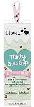 Fragrances, Perfumes, Cosmetics Set - I Love... Chocolate Minty Choc Chip (sh/cr/500ml + b/puff)