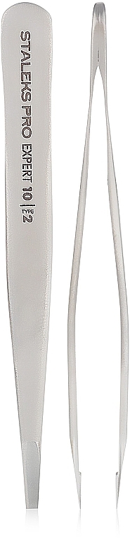 Eyebrow Tweezers, TE-10/2 - Staleks Pro Expert 10 Type 2 — photo N2